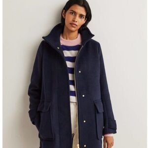 Boden Dark Blue Pea Coat for Women